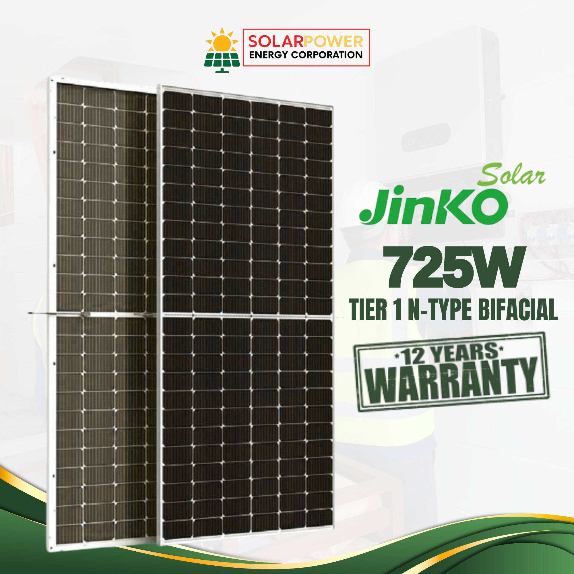 TIER 1 725W NTYPE BIFACIAL