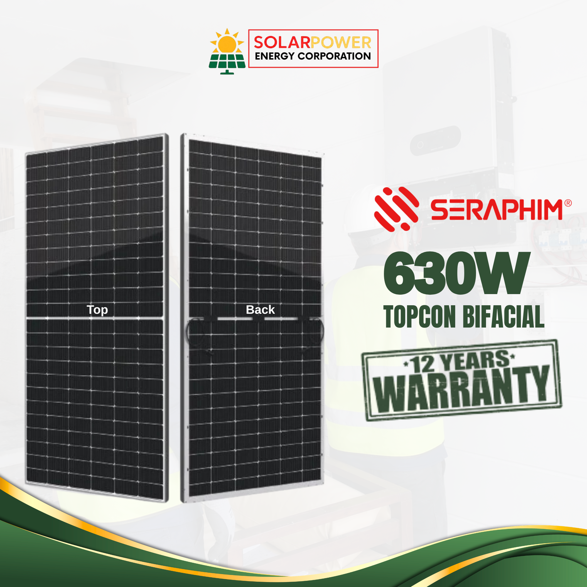 630W - Bifacial Solar Panel
